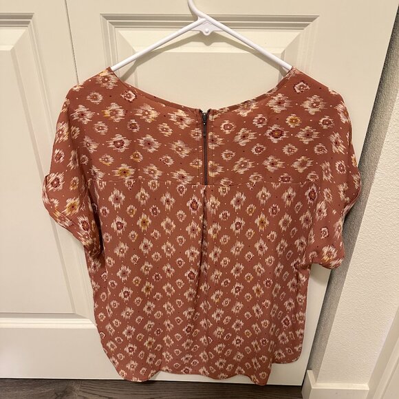Maurices, Size M, Delton Aztec Zipper Back Blouse - Picture 2 of 5